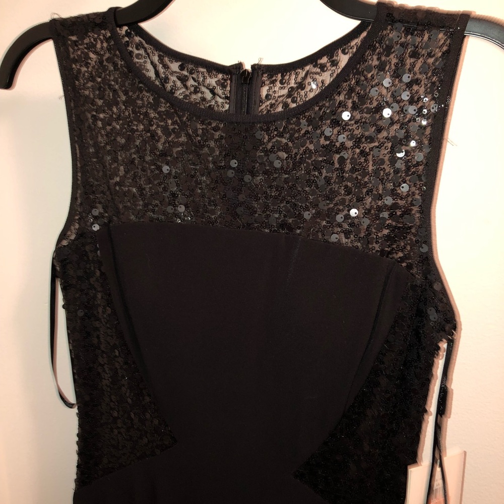 Black sequin Calvin Klein dress